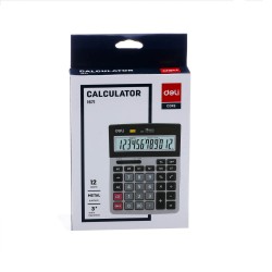 Calculator de Birou Deli 1671, 12 Digits, Gri/Negru, Alimentare Dubla, Calculator Birou, Calculator de Birou, Calculatir Birou 12 Digits, Calculator Birou cu Verificare si Corectie, Calculator Birou Deli  Calculator de Birou Deli 1671, 12 Digits, Gri/Negru, Alimentare Dubla, Calculator Birou, Calculator de Birou, Calculatir Birou 12 Digits, Calculator Birou cu Verificare si Corectie, Calculator Birou Deli