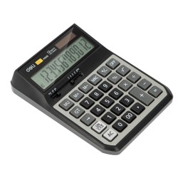 Calculator de Birou Modern Deli M008 20, 12 Digits, Negru/Gri, Alimentare Dubla, Calculator Birou, Calculator de Birou, Calculatir Birou 12 Digits, Calculator Birou cu Verificare si Corectie, Calculator Birou Deli  Calculator de Birou Modern Deli M008 20, 12 Digits, Negru/Gri, Alimentare Dubla, Calculator Birou, Calculator de Birou, Calculatir Birou 12 Digits, Calculator Birou cu Verificare si Corectie, Calculator Birou Deli