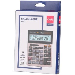 Calculator de Birou Deli 1671C, 14 Digits, Gri/Negru, Alimentare Dubla, Calculator Birou, Calculator de Birou, Calculatir Birou 14 Digits, Calculator Birou cu Verificare si Corectie, Calculator Birou Deli  Calculator de Birou Deli 1671C, 14 Digits, Gri/Negru, Alimentare Dubla, Calculator Birou, Calculator de Birou, Calculatir Birou 14 Digits, Calculator Birou cu Verificare si Corectie, Calculator Birou Deli