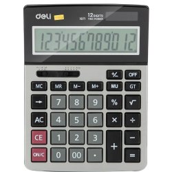 Calculator de Birou Deli Core 12 Digits, Gri, Dual Power, Alimentare Baterie AAA, Suprafata Metalica, Calculator Birou 12 Digits, Calculator Birou cu Memorie, Calculator Birou Deli Calculator de Birou Deli Core 12 Digits, Gri, Dual Power, Alimentare Baterie AAA, Suprafata Metalica, Calculator Birou 12 Digits, Calculator Birou cu Memorie, Calculator Birou Deli