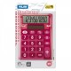 Calculator de Birou MILAN Look, 10 Digits, 145x106x21 mm, Alimentare Solara, Corp Roz din Plastic Transparent, Calculatoare Birou, Calculator 10 Digits, Calculator Buzunar, Calculator de Birou MILAN, Calculatoare Buzunar, Calculator Portabil