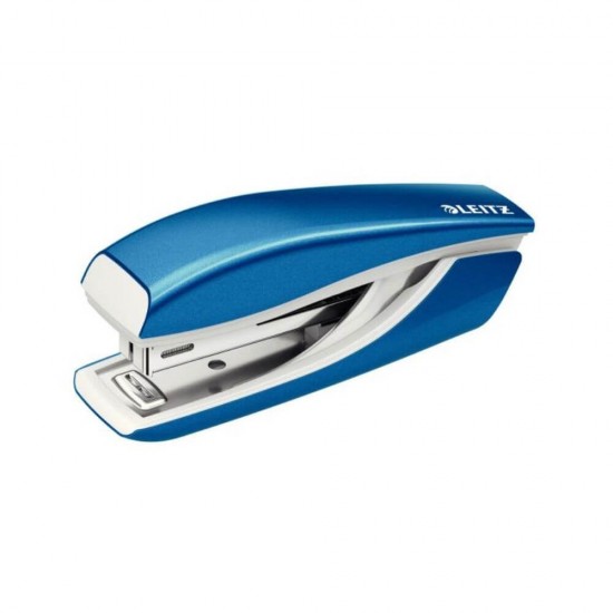Capsator Mini Leitz 5528, 10 Coli, Capse Nr. 10, Albastru Metalizat, Corp Metalic, Mini Capsator Leitz, Mini Capsator Modern, Mini Capsator de Birou, Capsator Mic de Birou, Mini Capsator Albastru, Capsator cu Capse nr 10, Capsator pentru 10 Coli