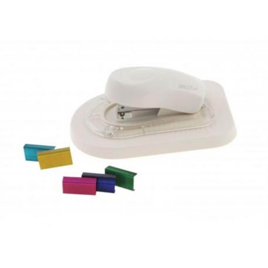 Capsator Daco, Plastic, 1000 Capse Multicolore, Capse 24/6 si 26/6, Multicolor, Capsator Manual, Capsatoare Manuale, Capsator pentru Birou, Capsatoare Birou, Capsator pentru Hartie, Capsatoare pentru Hartie, Capsator Metalic