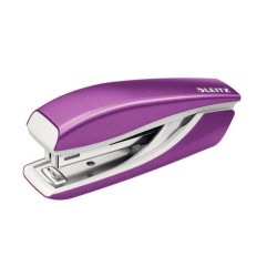 Capsator Mini Leitz 5528, 10 Coli, Capse Nr. 10, Mov Metalizat, Corp Metalic, Mini Capsator Leitz, Mini Capsator Modern, Mini Capsator de Birou, Capsator Mic de Birou, Mini Capsator Mov, Capsator cu Capse nr 10, Capsator pentru 10 Coli