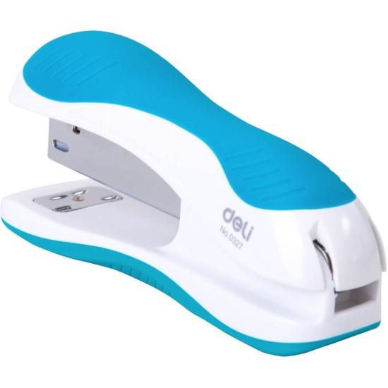 Capsator pentru Hartie Deli E0327, Alb/Albastru, Capse 24/6 si 26/6, Capacitate Capsare 20 Coli, Capsator De Hartie, Capsator Hartie, Capsator Hartie Deli, Capsator Acte, Capsator Birou, Capsator Capse, Capsator Capse Hartie 