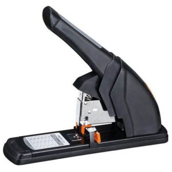 Capsator Deli Power Saving, 80 Coli, Capse 23/6 si 23/13, Corp Metalic Negru, Capsator Profesional, Capsatoare Manuale, Capsator Manual de Hartie, Capsatoare Metalice Deli pentru Birou, Capsatoare 80 Coli, Capsatoare pentru Hartie, Capsator pentru Birou