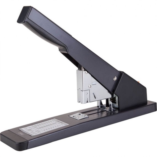 Capsator Industrial Deli Heavy Duty, 210 Coli, Capse 23/6 si 23/23, Corp Metalic Negru, Capsator Profesional, Capsatoare Manuale Industriale, Capsator Manual de Hartie, Capsatoare Metalice Deli Heavy Duty, Capsatoare 210 Coli, Capsatoare Profesionale Deli
