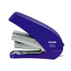 Capsator MILAN Energy Saving, 20 Coli, Capse 24/6, 26/6, Albastru Inchis, Capsatoare Metalice Manuale, Capsator Manual de Hartie, Capsatoare Metalice MILAN pentru Birou, Capsatoare 20 Coli, Capsatoare pentru Hartie, Capsator pentru Birou