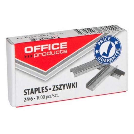 Capse Metalice Office Products 24/6, 1000 Buc/Bax - Accesorii Capsare