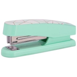 Capsator Hartie Deli Macarons 402, Capse 24/6 si 26/6, 25 Coli, Plastic, Verde Pal, Capsator pentru Hartie, Capsator de Hartie, Capsatoare Hartie, Capsatoare Birou, Capsatoare de Hartie, Capsatoare 25 Coli, Capsatoare Scoala, Capsator Plastic