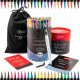 Carioci Daco, Non-Toxice, Varf Pensula, Set, 48 Culori, Set de Carioci, Carioci la Set, Carioci 48 Culori, Carioci Colorate, Carioci Non-Toxice, Carioci pentru Copii, Carioci Multicolore, Carioci pentru Desen, Carioci cu Varf Pensula