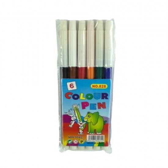Carioci pe Baza de Apa 6 Culori/Set, Varf Rotund - Instrumente de Desenat