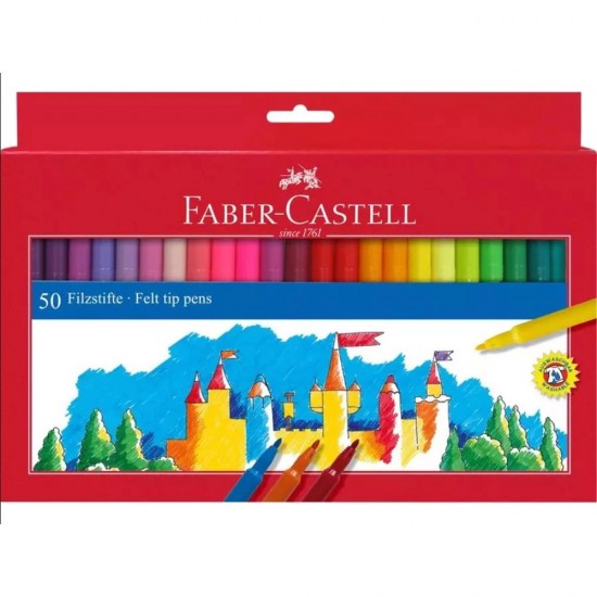 Set 50 Carioci Lavabile Faber-Castell, Diverse Culori, Faber-Castell Carioci Lavabile, Carioci, Set Carioci, Carioci pe Baza de Apa, Carioci Scoala, Set Carioci Scoala, Carioci Lavabile pentru Scris si Desenat Set 50 Carioci Lavabile Faber-Castell, Diverse Culori, Faber-Castell Carioci Lavabile, Carioci, Set Carioci, Carioci pe Baza de Apa, Carioci Scoala, Set Carioci Scoala, Carioci Lavabile pentru Scris si Desenat