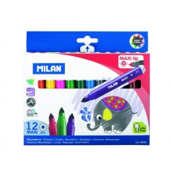 Set 12 Carioci Multicolore MILAN Maxi, Grosime 2-7 mm, Carioci Colorate, Carioci pentru Desenat, Carioci MILAN, Carioci de Desenat Set 12 Carioci Multicolore MILAN Maxi, Grosime 2-7 mm, Carioci Colorate, Carioci pentru Desenat, Carioci MILAN, Carioci de Desenat