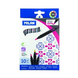 Carioci cu Varf tip Pensula MILAN, 10 Carioci, Carioci cu Varf Pensula, Carioci Pensula, Carioci Colorate, Carioci pentru Desen, Carioci de Desenat, Carioci tip Pensula Carioci cu Varf tip Pensula MILAN, 10 Carioci, Carioci cu Varf Pensula, Carioci Pensula, Carioci Colorate, Carioci pentru Desen, Carioci de Desenat, Carioci tip Pensula