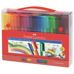 Set 60 Carioci Colorate Faber-Castell Cutie Cadou Connector Cu Clip Prindere, Carioca Pentru Copii, Carioca De Colorat, Carioci Pentru Copii, Carioci Pentru Colorat, Carioci Colorate Pentru Desenat, Carioci Faber-castell Set 60 Carioci Colorate Faber-Castell Cutie Cadou Connector Cu Clip Prindere, Carioca Pentru Copii, Carioca De Colorat, Carioci Pentru Copii, Carioci Pentru Colorat, Carioci Colorate Pentru Desenat, Carioci Faber-castell