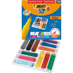 Carioci Colorate Lavabile BIC Visa, 144 Buc/Set, Culori Asortate, Set 144 Carioci pe Baza de Apa, Set Carioci  BIC Visa, Carioca Lavabil BIC Visa, Set Carioci  Colorate BIC Visa, Set 144 Carioci  Colorate BIC Visa Carioci Colorate Lavabile BIC Visa, 144 Buc/Set, Culori Asortate, Set 144 Carioci pe Baza de Apa, Set Carioci  BIC Visa, Carioca Lavabil BIC Visa, Set Carioci  Colorate BIC Visa, Set 144 Carioci  Colorate BIC Visa