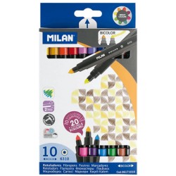 Carioci cu Doua Capete MILAN, 10 Carioci cu 20 Culori, Carioci Multicolore, Carioci pentru Copii, Carioci de Desenat, Carioci cu Doua Capete pentru Desenat Carioci cu Doua Capete MILAN, 10 Carioci cu 20 Culori, Carioci Multicolore, Carioci pentru Copii, Carioci de Desenat, Carioci cu Doua Capete pentru Desenat
