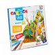 Set 18 Carioci CARIOCA 3D Girafa + 2 Planse Tip Puzzle 3D, 16 Carioci Maxi 6 mm, 12 Carioci 2.6 mm, Carioci Non-Toxice, Carioci de Colorat, Puzzle 3D de Colorat, Carioci de Colorat pentru Copii