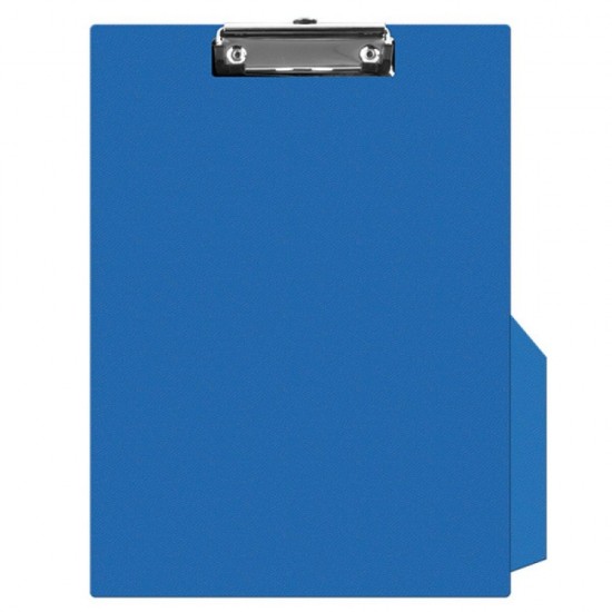 Clipboard Q-CONNECT A4 Simplu, 230x350 mm, Carton Plastifiat, Clip de Prindere Metalic, Capacitate 50 Coli, Culoare Albastra, Clipboarduri Simple, Accesorii Documente, Articole Birou, Suporturi de Scris