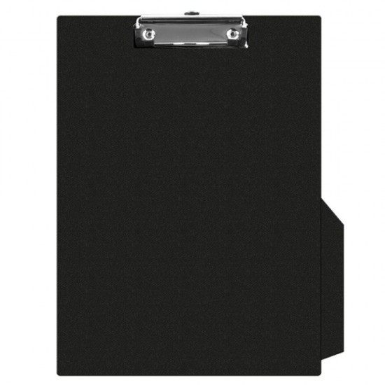 Clipboard Q-CONNECT A4 Simplu, 230x350 mm, Carton Plastifiat, Clip de Prindere Metalic, Capacitate 50 Coli, Culoare Neagra, Clipboarduri Simple, Accesorii Documente, Articole Birou, Suporturi de Scris