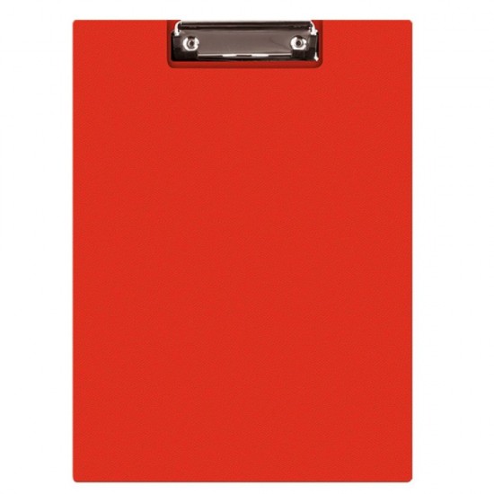 Clipboard Q-CONNECT A5 Dublu cu Buzunar, 140x216 mm, Carton Plastifiat, Clip de Prindere Metalic, Capaciatate 50 Coli, Culoare Rosie, Clipboarduri Duble, Accesorii Documente, Articole Birou, Suporturi de Scris