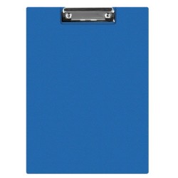Clipboard Q-CONNECT A4 Dublu cu Buzunar, 230x350mm, Carton Plastifiat si Clip de Prindere Metalic, Capacitate 50 Coli, Culoare Albastra, Clipboarduri Duble, Accesorii Documente, Articole Birou, Suporturi de Scris