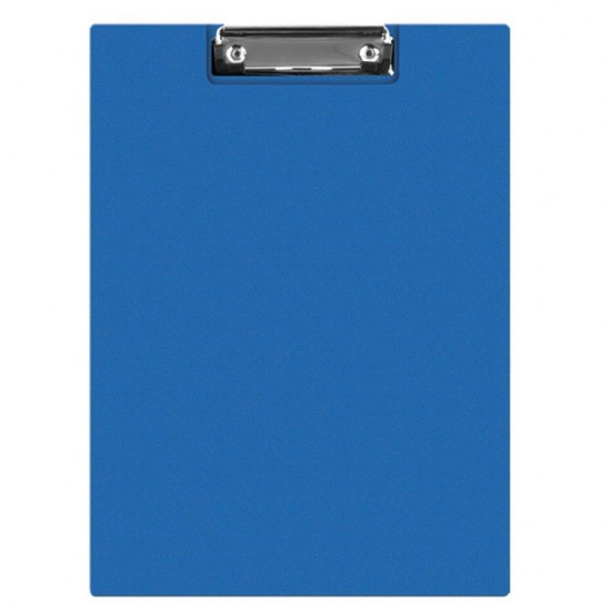 Clipboard Q-CONNECT A4 Dublu cu Buzunar, 230x350mm, Carton Plastifiat si Clip de Prindere Metalic, Capacitate 50 Coli, Culoare Albastra, Clipboarduri Duble, Accesorii Documente, Articole Birou, Suporturi de Scris