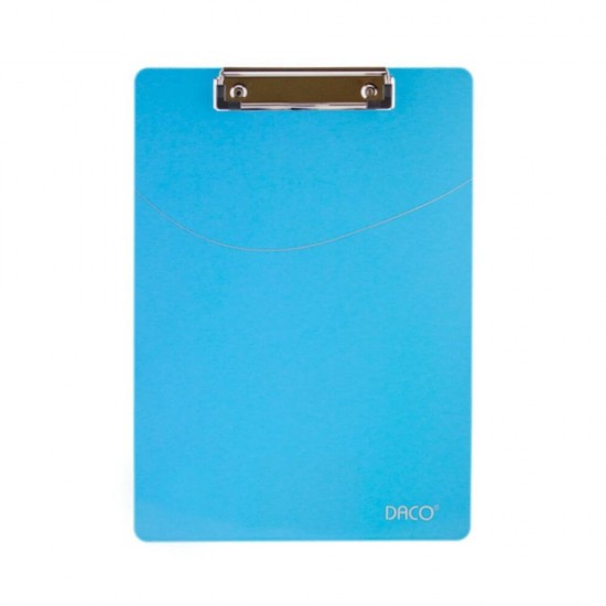 Clipboard A4 DACO Simplu, Albastru Deschis, Material Plastic, Clipboarduri Simple, Clipboard Documente, Accesorii Documente, Suport de Scris, Clipboard Simplu pentru Documente, Clipboard Simplu, Clipboard Prezentare