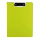 Clipboard Dublu A4 Deli, Carton Plastifiat, Verde Neon, Clipboard Format A4 Deli, Clipboard Colorat Deli, Clipboard Rezistent, Clipboard Dublu Colorat