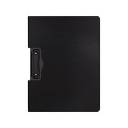 Clipboard Dublu A4 Landscape Deli, Polipropilena Expandata, Negru, Clipboard Format A4 Deli, Clipboard Negru Deli, Clipboard Rezistent, Clipboard Dublu Format A4, Clipboard Landscape din Polipropilena