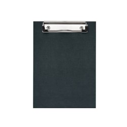 Clipboard EVOffice A5 din Carton Plastifiat Simplu, Culoare Neagra - Mapa Documente