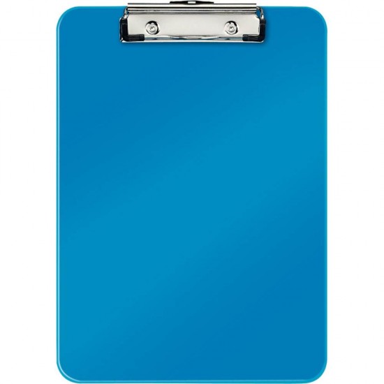 Clipboard Simplu A4 Leitz Wow, Plastic Dur, Albastru Metalizat, Clipboard Prezentari, Clipboard Documente, Clipboard Standard, Clipboard A4, Clipboard Foi A4, Clipboard pentru Documente, Clipboard pentru Prezentari, Clipboard Office, Clipboard Birou
