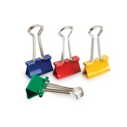 Set 12 Clipsuri Metalice FORPUS, 19 mm, Diverse Culori, Clipsuri pentru Hartie, Clipsuri Metalice Prindere Hartie, Clipsuri pentru Birou, Set Clipsuri Hartie, Clipsuri Metalice Set Forpus, Cleme Metalice pentru Hartie, Cleme pentru Birou