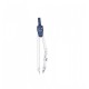 Compas Metalic DACO, Diametru Maxim Cerc 42 cm, 4 Accesorii Incluse, Gri/Albastru, Compas Matematica, Compas Scolar, Compas pentru Scoala, Compas pentru Geometrie, Compas Desen Tehnic, Rechizite Scolare, Instrumente Geometrie