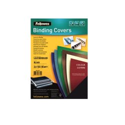 Set 100 Coperti Indosariere A3 Fellowes, Carton, 250 g/m², Negru, Coperta A3 Indosariere, Coperta A3 Indosariat, Coperta pentru Indosariat, Coperti pentru Indosariat, Coperti Carton Indosariere, Coperti din Carton pentru Indosariat
