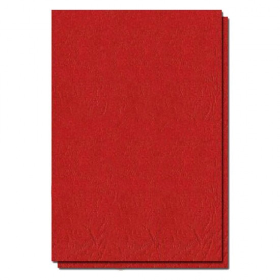 Coperti Indosariere EVOffice din Carton Tip Imitatie Piele A4, Culoare Rosu, 250 g/m², 100 Coli/Top - Accesorii Indosariat