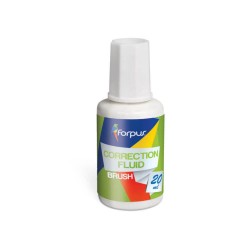 Corector Fluid FORPUS Tip Pensula, 20 ml, Culoare Alba, Accesorii Corectat Birou, Accesorii Corectat Scoala, Corector pentru Scriere, Pasta Corectoare Fluida, Corector Fluid cu Pensula, Corector Fluid Scolari, Corector Lichid