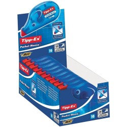 Set 10 Corectoare Tipp-Ex Mini Pocket Mouse, Banda Corectoare, Banda Corectoare Tipp-Ex, Tipp-Ex Mini Pocket Mouse, Banda Tipp-Ex Mini Pocket Mouse, Corector Mini Pocket Mouse, Corector pentru Scris, Corector Alb