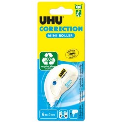 Banda Corectoare Uhu Mini, 5mm x 6 m, Alba, Blister, Lichid Corector, Banda Corectoare, Corectoare pentru Hartie, Banda Corectoare pentru Scris, Benzi Corectoare, Corector Lichid, Stilou Corector, Corector pentru Scoala