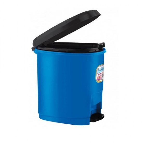 Cos de Birou ARK cu Pedala si Capac, Culoare Albastra, Capacitate 9 L - Accesorii Birotica