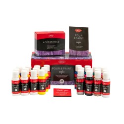 Set Culori Acrilice Pouring Daco, 20 Tuburi, 60 ml, Diverse Culori Set Culori Acrilice Pouring Daco, 20 Tuburi, 60 ml, Diverse Culori