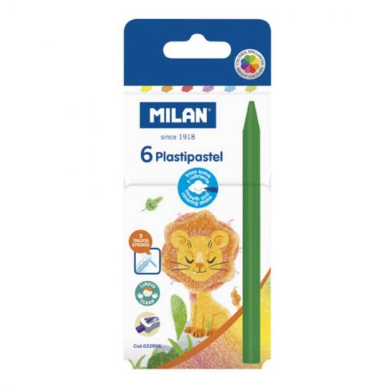 Set Creioane Colorate Cerate Milan, 6 Culori, Cutie de Carton, Creioane Cerate Milan, Creioane Colorate Milan, Set Creioane Cerate, Set Culori Cerate, Creion Colorat, Creioane Colorate Scoala, Creioane Desen
