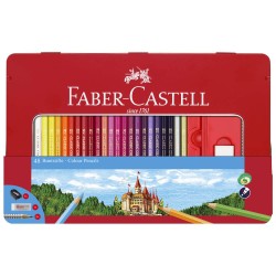 Creioane Colorate Faber-Castell Eco, 52 Buc/Set, 48 Creioane Colorate + 4 Accesorii, Culori Asortate, Cutie Metalica, Creion de Colorat, Creioane Colorate Faber-Castell, Creioane de Colorat pentru Copii, Creioane Multicolore Creioane Colorate Faber-Castell Eco, 52 Buc/Set, 48 Creioane Colorate + 4 Accesorii, Culori Asortate, Cutie Metalica, Creion de Colorat, Creioane Colorate Faber-Castell, Creioane de Colorat pentru Copii, Creioane Multicolore