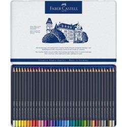 Set 36 Creioane Colorate Permanente Faber-Castell Goldfaber, Diverse Culori, Creioane Faber Castell Goldfaber, Creioane Colorate, Faber Castell Goldfaber Creioane Set, Set Creioane Colorate, Creion Colorat, Creioane Scoala, Creioane pentru Desen