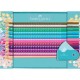 Set Cadou 20 Creioane Colorate Sparkle si Ascutitoare Sleeve Faber-Castell, Diverse Culori, Creioane Colorate Set, Creioane Colorate Faber-Castell, Set Creioane Colorate, Set Cadou de Creioane Colorate, Seturi Cadou Creioane Colorate