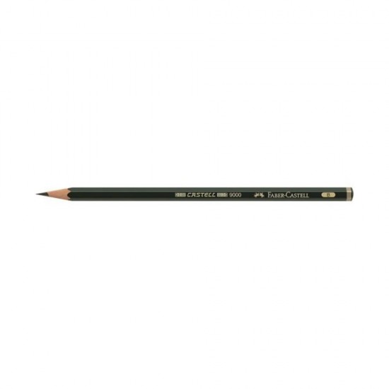 Creion Grafit Faber – Castell 9000, Duritate Mina B, Forma Hexagonala, Creion Grafit Scoala, Rechizite Scolare, Creioane cu Mina Duritate B, Creioane Scoala Faber – Castell, Creioane pentru Schite, Creioane pentru Desen, Creioane Profesioniste
