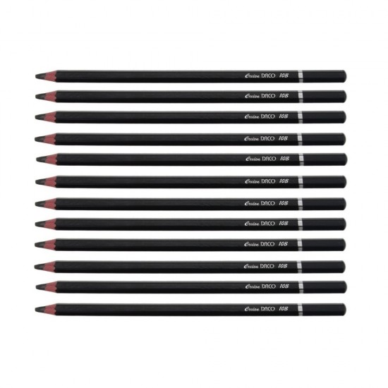 Set 12 Creioane DACO, Negre, din Lemn Hexagonal, Mina 10B, Creion 10B, Creioane 10B, Creion Daco 10B, Set Creioane 10B, Creion Negru Daco, Creion Negru Daco 10B, Creion Negru B, Creion Grafit Negru B, Instrumente de Scris