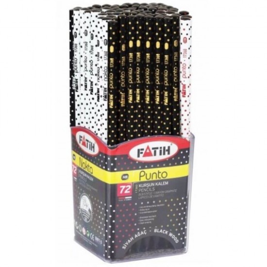 Set 72 Creioane Grafit Fatih Punto, Mina HB, Corp Rotund de Lemn, Creioane HB, Set Creioane Grafit HB, Creion HB, Seturi Creioane Grafit pentru Scoala, Creion HB Grafit, Creioane pentru Schite si Grafica, Creioane Desen Tehnic