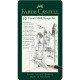 Set 12 Creioane Grafit Faber – Castell 9000 Set Design, Forma Hexagonala, Ambalate in Cutie Metalica, Densitati Diferite, Creione Grafit Scoala, Rechizite Scolare, Creioane Scoala Faber – Castell,  Creioane pentru Schite, Creioane pentru Desen